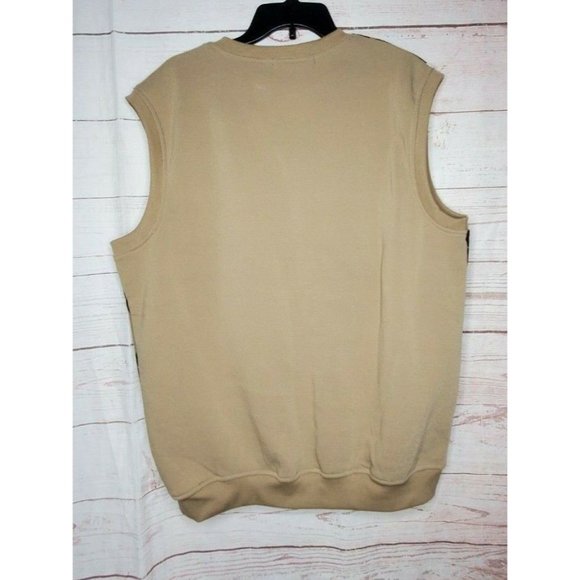 Rare Old Skool The Original Brand Brown Argyle XL V-Neck Sweater Vest - Picture 8 of 12